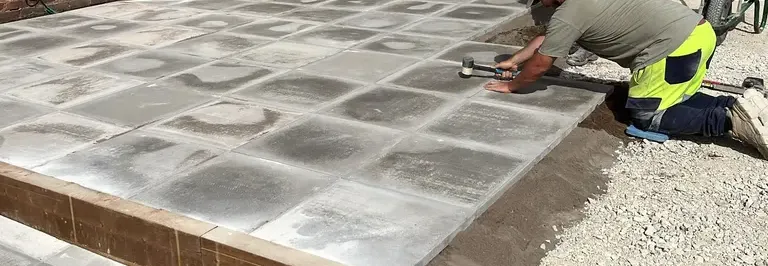Concrete slabbing installed for easy maintenance