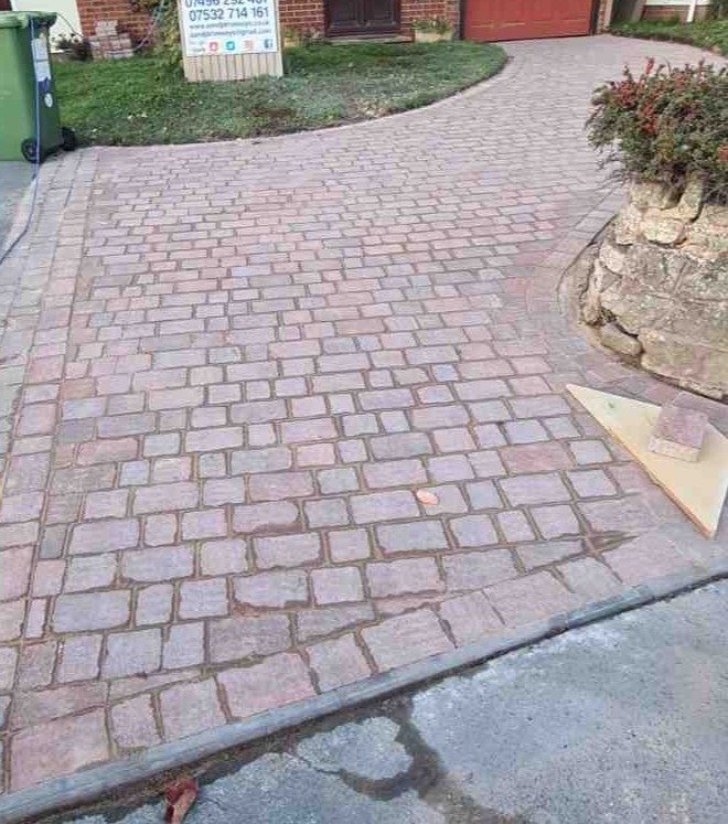 Modern block paving driveway entrance enhancing a Stourbridge property’s kerb appeal
