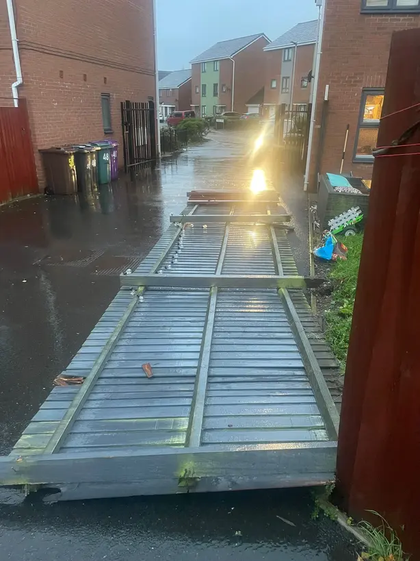 Fence panel replacement and storm damage repair in Stourton