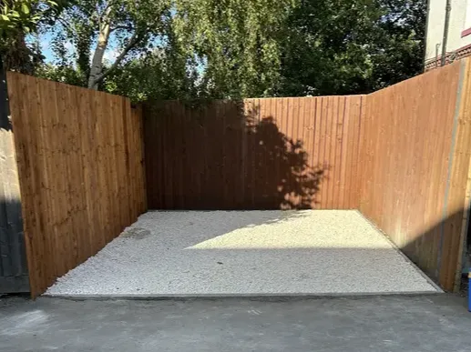 Aggregate gravel driveway and concrete edge in Stourbridge