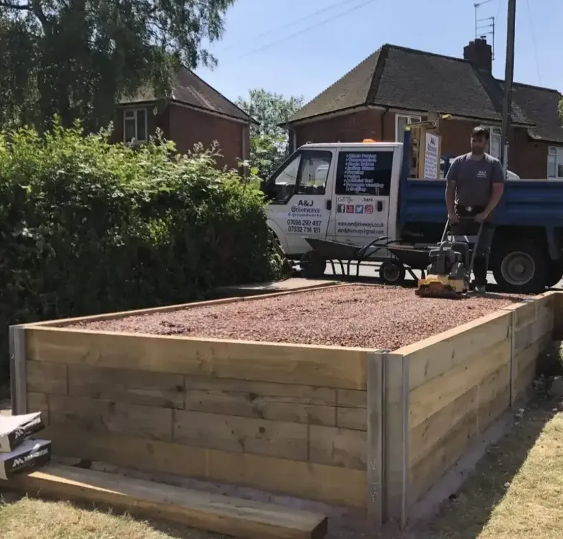 Gravel driveway installed with forest of dean