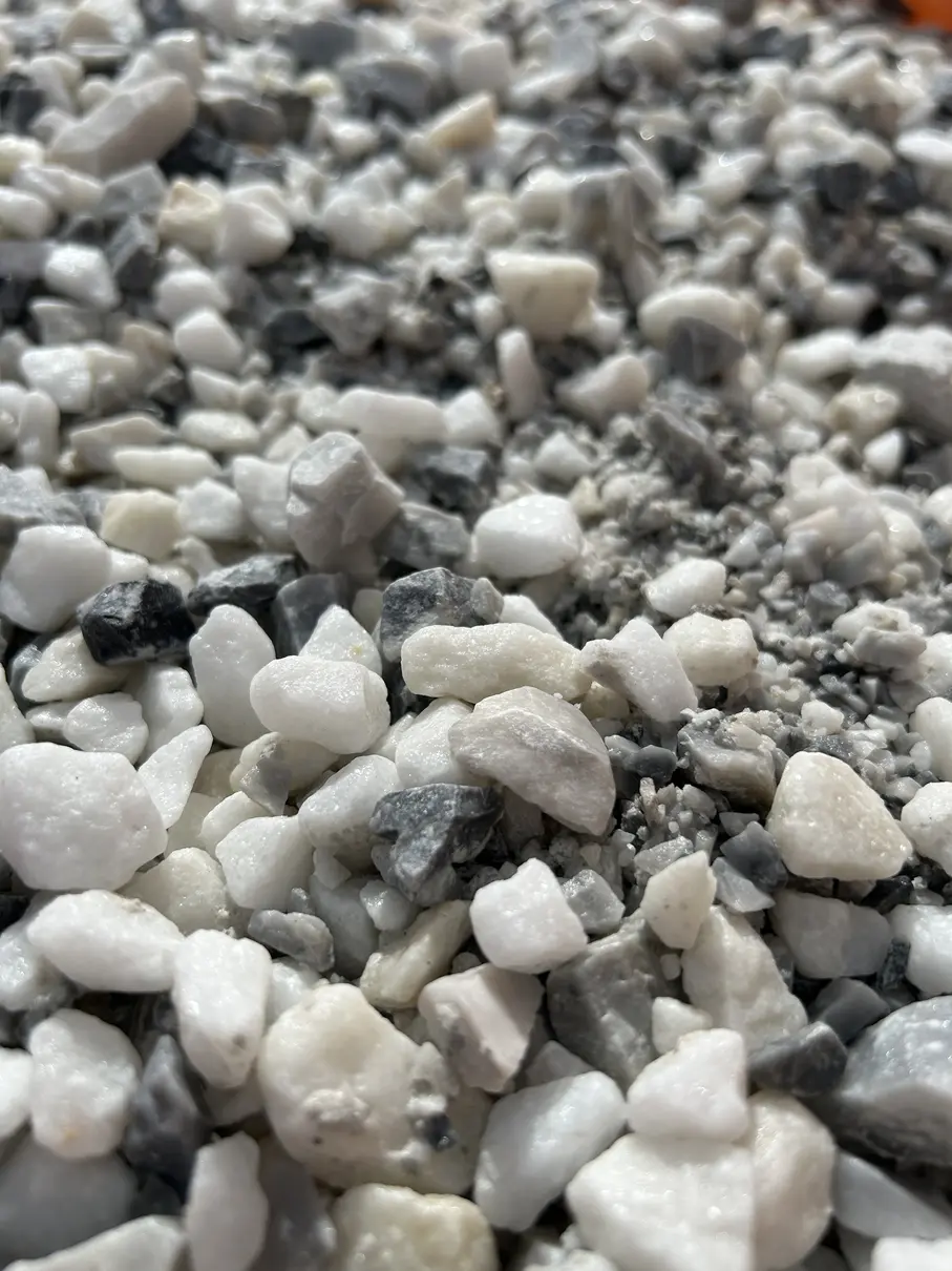 Close-up view of decorative gravel stones used for a Halesowen driveway
