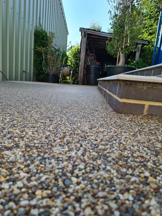 Resin-bound patio in Dudley